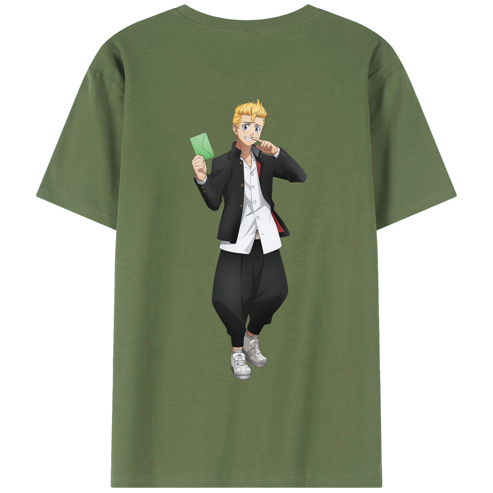 （画像用） 東京リベンジャーズ Tokyo Revengers 綿100％ メンズ半袖Tシャツ（バックプリント） 通気性